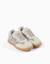Baskets en suède à imprimé animal Bleu 2 - vertbaudet enfant 