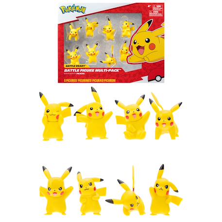Lot de 8 figurines enfant pokémon pikachu Pack 4 1 - vertbaudet enfant 