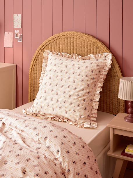 Taie d'oreiller percale de coton 'lilou' Imprime multico 1 - vertbaudet enfant 