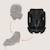 Siège-auto moxie next 40-105 cm pivotant, compatible avec la base isofix moxie Beige sand+Black carbon 8 - vertbaudet enfant 