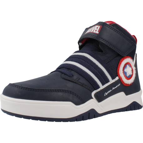 Baskets enfant garçon perth Bleu c0735+Noir c0039+Rouge c0020 4 - vertbaudet enfant 