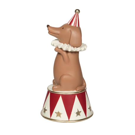 Tirelire chien acrobate   en résine 22 Marron 1 - vertbaudet enfant 