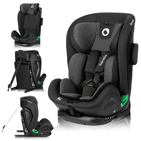 Siège-auto harper i-size 76-150 cm avec isofix, top tether, 5 positions d’inclinaison et protection latérale sip Black carbon grey 1 - vertbaudet enfant 