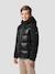 Blouson à capuche bi-matière Anthracite+Noir 7 - vertbaudet enfant 