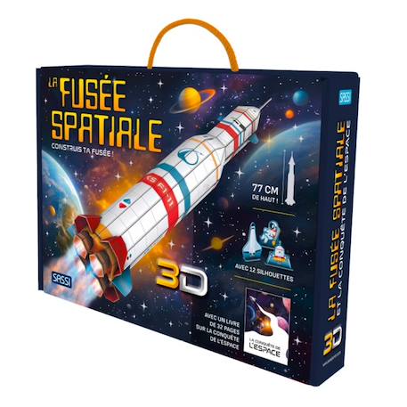 Construis ta fusée spatiale 3d Bleu 1 - vertbaudet enfant 