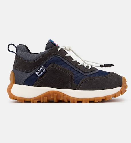 Sneaker-bootie cuir drift trail Bleu gris 009+Brun beige 007+Gris foncert 008 1 - vertbaudet enfant 