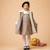 Manteau fille prince de galles fausse fourrure | amandine Marron 5 - vertbaudet enfant 