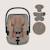 Siège-auto bébé astrid i-size 40-87 cm avec base isofix pivotante à 180°, léger et récompensé par l’adac Beige cream+Beige taupe+Green forest+Pink coral 12 - vertbaudet enfant 