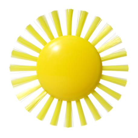 Jouet de bain brosse sunny White;yellow 1 - vertbaudet enfant 