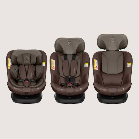 Siège-auto pivotant 360° bastiaan plus i-size 40-150 cm avec isofix Beige chocolate+Black carbon+Navy blue+Pink mauve 2 - vertbaudet enfant 
