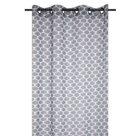 Voilage aux impressions art déco Gris anthracite+Naturel 1 - vertbaudet enfant 