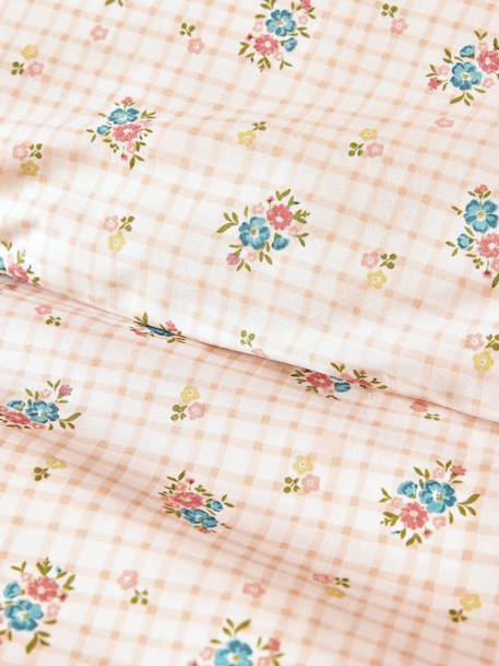 Housse de couette percale de coton 'lilou' Imprime multico 2 - vertbaudet enfant 
