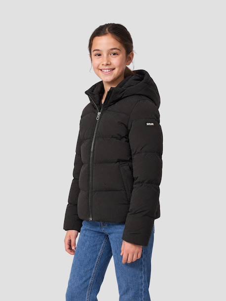 Doudoune à capuche Noir+Stone 2 - vertbaudet enfant 