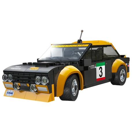 Voiture de sport fiat 131 abarth 254 pièces Jaune 1 - vertbaudet enfant 