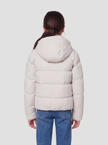 Doudoune à capuche Noir+Stone 8 - vertbaudet enfant 
