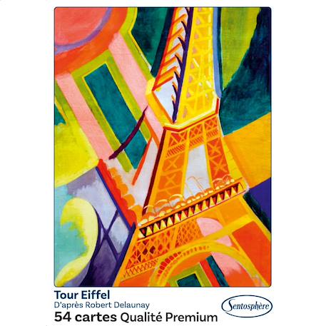 Jeu de 54 cartes illustration tour eiffel Blanc 4 - vertbaudet enfant 