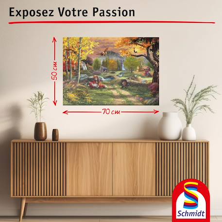 Puzzle rox et rouky jouent 1000 pcs Marron 3 - vertbaudet enfant 