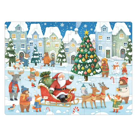 Livre et puzzle noël Rouge 2 - vertbaudet enfant 