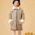 Manteau fille marron chaud à carreaux | amandine Marron 1 - vertbaudet enfant 