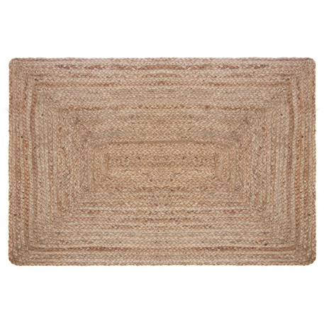 Tapis effet bohème en jute Naturel 1 - vertbaudet enfant 