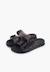 Sandales caoutchouc habana double boucle imprimé animal Noir+Vert 4 - vertbaudet enfant 