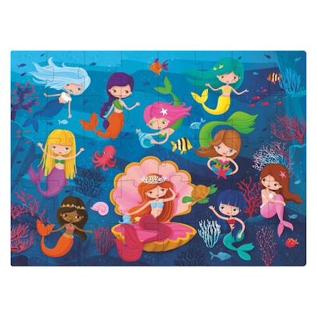 Livre et puzzle les sirènes Orange 3 - vertbaudet enfant 