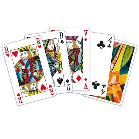 Jeu de 54 cartes illustration tour eiffel Blanc 2 - vertbaudet enfant 