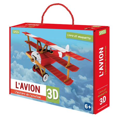 Livre et maquette l'avion 3d Rouge 1 - vertbaudet enfant 