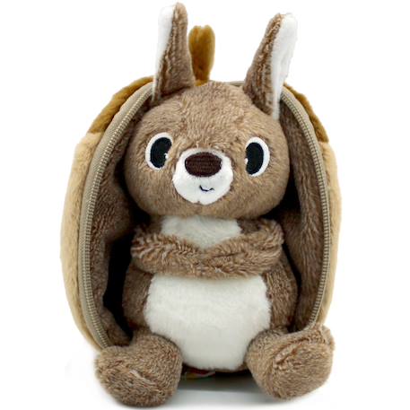 Peluche les flipetz noiset l'ecureuil-gland Marron, beige 1 - vertbaudet enfant 