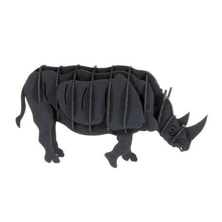 Maquette 3d enfant en papier rhinocéros Noir 1 - vertbaudet enfant 