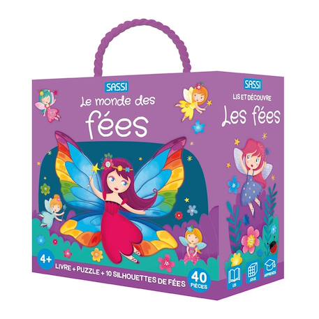 Livre et puzzle les fées Violet 1 - vertbaudet enfant 