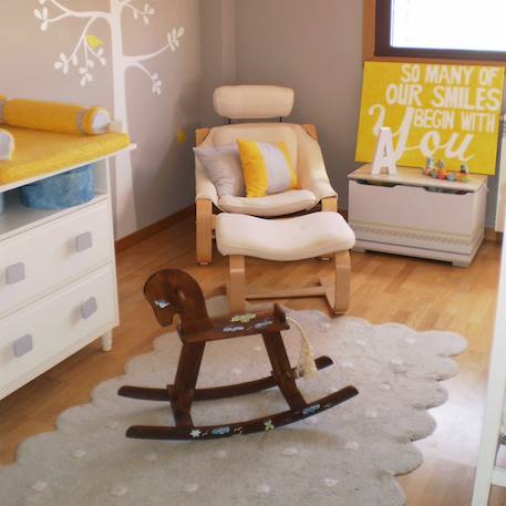 Tapis lavable en forme de biscuit Blanc+Bleu+Gris clair 8 - vertbaudet enfant 