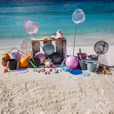 Petite pelle de plage - facile à emporter Black+Cherry red+Coral+Dark purple+Duck egg blue+Dusty rose+Light dusty purple+Midnight blue+Mint+Mustard+Pastel yellow+Petrol blue+Rust+Sage green+Warm grey 41 - vertbaudet enfant 