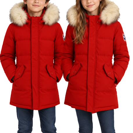 Parka enfant Rouge 2 - vertbaudet enfant 