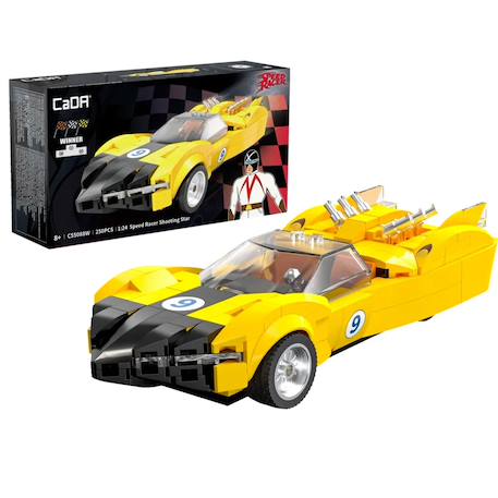 Voiture speed racer shooting star 250 pièces Jaune 3 - vertbaudet enfant 