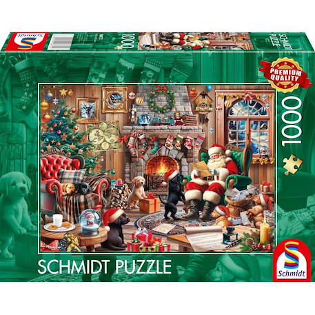 Puzzle un noël douillet 1000 pcs Vert 1 - vertbaudet enfant 