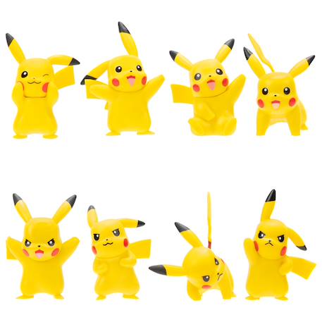 Lot de 8 figurines enfant pokémon pikachu Pack 4 2 - vertbaudet enfant 