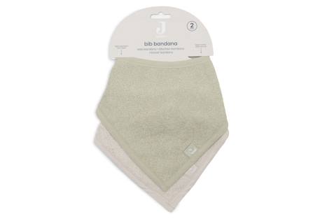Lot de 2 bavoirs bandana bébé en coton Beige sable et taupe+Silk rose & sable+Soft matcha & sable 15 - vertbaudet enfant 