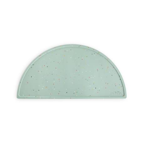 Set de table bébé en silicone antidérapant Cambridge blue confetti 1 - vertbaudet enfant 