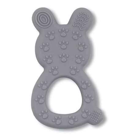 Anneau de dentition bébé en silicone lapin Gris 2 - vertbaudet enfant 