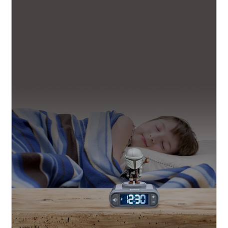 Réveil - veilleuse stars wars avec effets sonores, Écran LCD et alarme Gris 4 - vertbaudet enfant 
