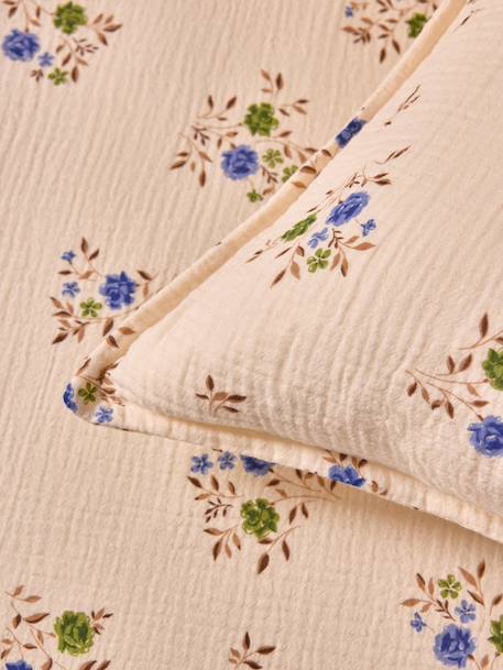Taie d'oreiller gaze de coton 'louison' Imprimé rosa blue 5 - vertbaudet enfant 