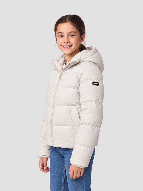 Doudoune à capuche Noir+Stone 7 - vertbaudet enfant 