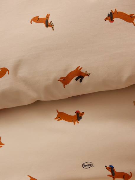 Housse de couette percale de coton 'loki' Chocolat 2 - vertbaudet enfant 