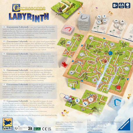 Jeu de société carcassonne labyrinth Bleu 2 - vertbaudet enfant 