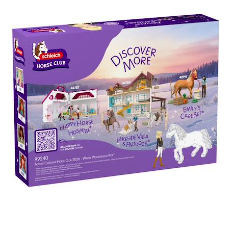 Calendrier de l'avent horse club 4 Violet 4 - vertbaudet enfant 