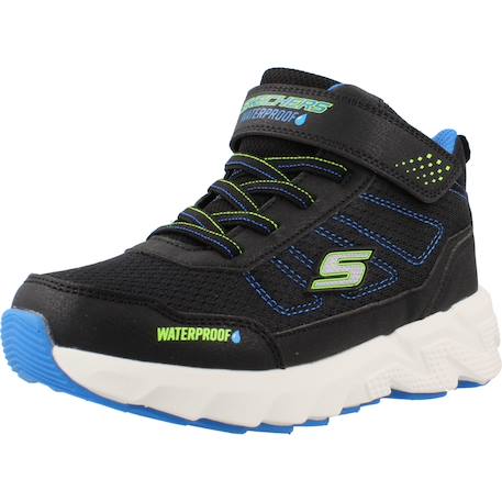 Basket garçon modèle 406336ls Noir bkbl+Vert olv 4 - vertbaudet enfant 