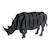 Modèle en papier 3d - rhinocéros Noir 2 - vertbaudet enfant 
