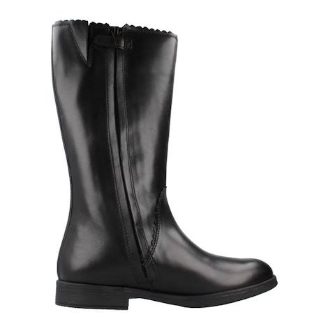 Bottes enfant fille en cuir agata Noir 1 - vertbaudet enfant 