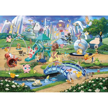 Puzzle pokémon évoli dans le parc 1000 pcs Blanc 3 - vertbaudet enfant 